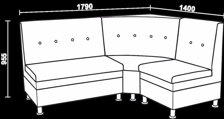 Кухонный угловой диван Нео КМ-05 ДУ в Барнауле - изображение 2